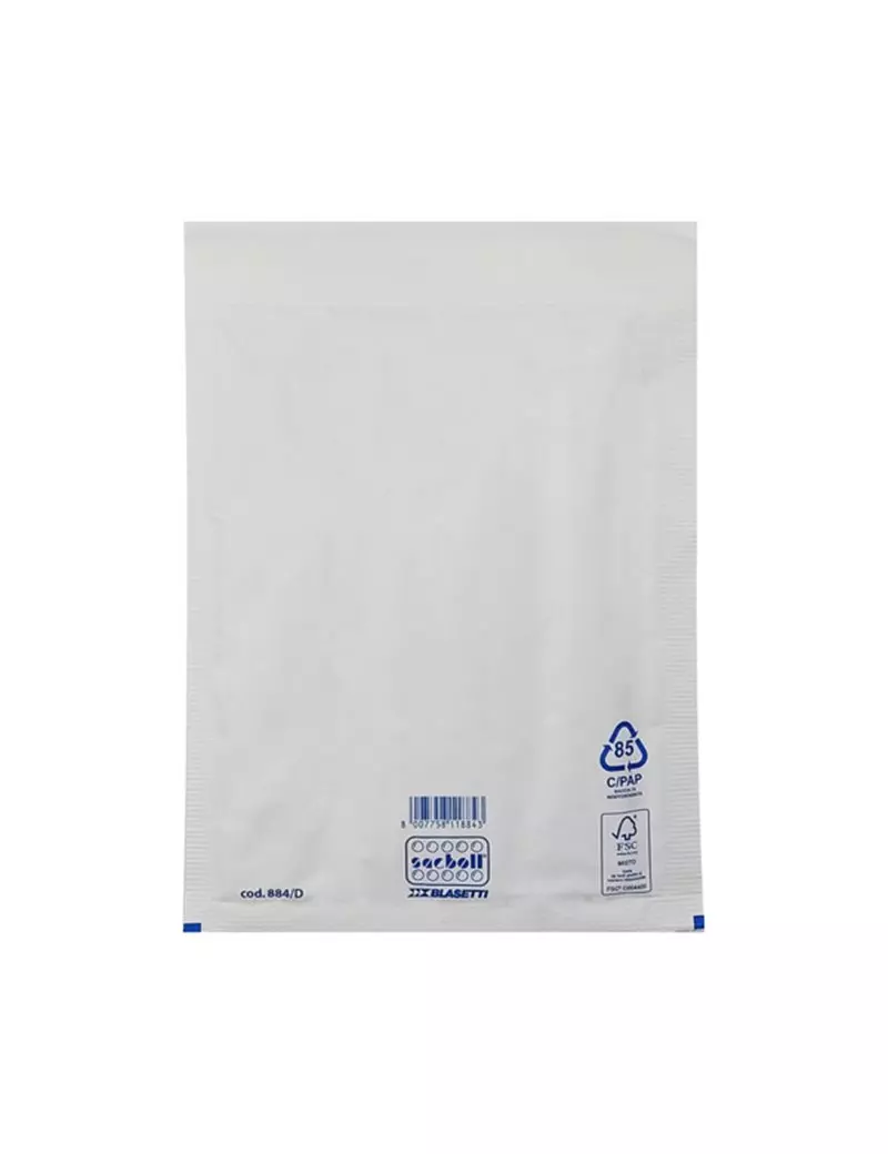 Busta Imbottita a Bolle d'Aria Sacboll D Blasetti - 18x26 cm - 0884 (Bianco Conf. 10) Busta Imbottita a Bolle d'Aria Sacboll D Blasetti - 18x26 cm - 0884 (Bianco Conf. 10)