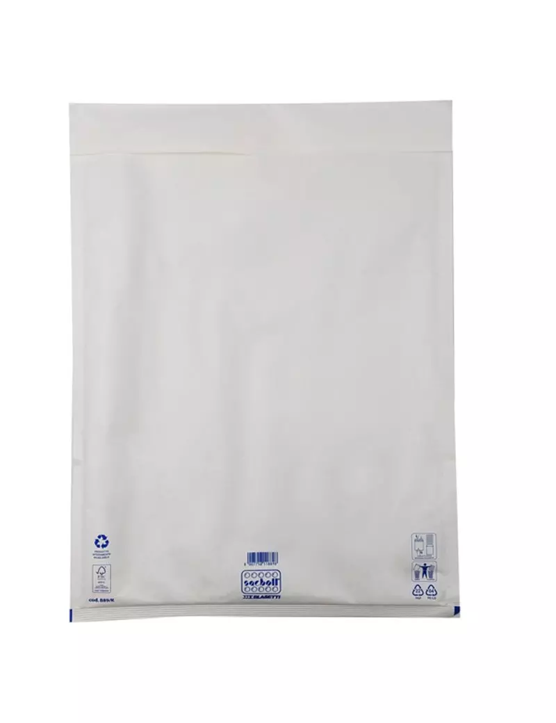 Busta Imbottita a Bolle d'Aria Sacboll K Blasetti - 34x48 cm - 0889 (Bianco Conf. 10) Busta Imbottita a Bolle d'Aria Sacboll K Blasetti - 34x48 cm - 0889 (Bianco Conf. 10)