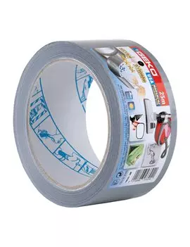 Nastro Adesivo Telato USA Premium Geko - 50 mm x 25 m - 19100/1 (Argento)