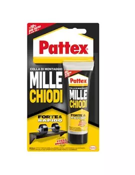 Colla Millechiodi Forte e Rapido Pattex - 100 g - 1947976