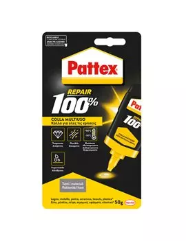 Colla Multiuso Repair 100% Pattex - 50 g - 2849337