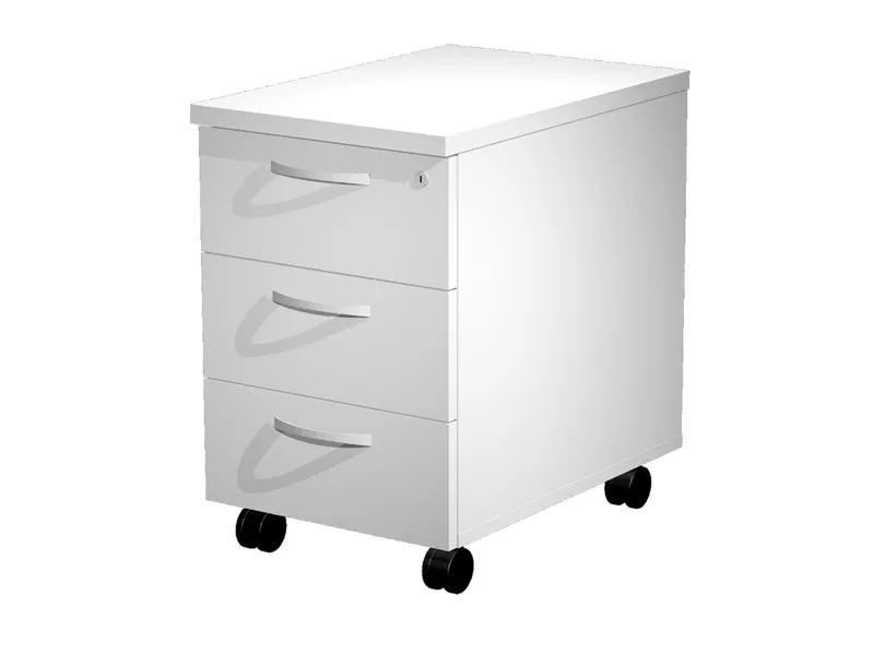 Cassettiera su Ruote Agorà Artexport - 3 Cassetti - 39,6x60x60 cm - C3_3 (Bianco)