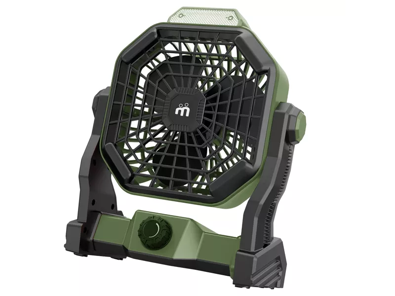 Ventilatore Portatile con Luce LED Melchioni - 118620051 (Nero e Verde) Ventilatore Portatile con Luce LED Melchioni - 118620051 (Nero e Verde)