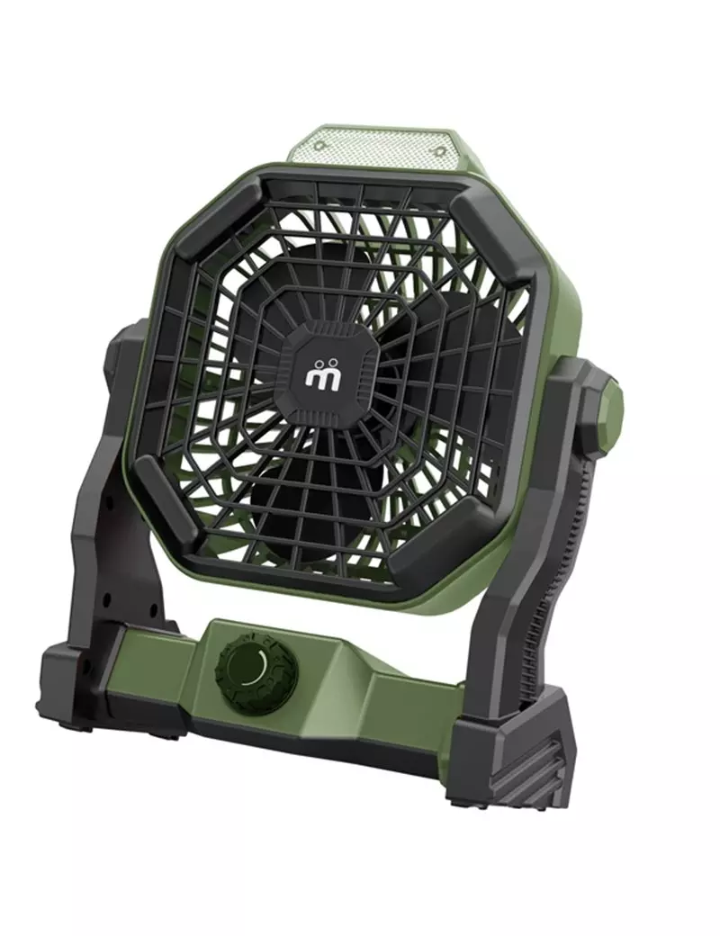 Ventilatore Portatile con Luce LED Melchioni - 118620051 (Nero e Verde) Ventilatore Portatile con Luce LED Melchioni - 118620051 (Nero e Verde)