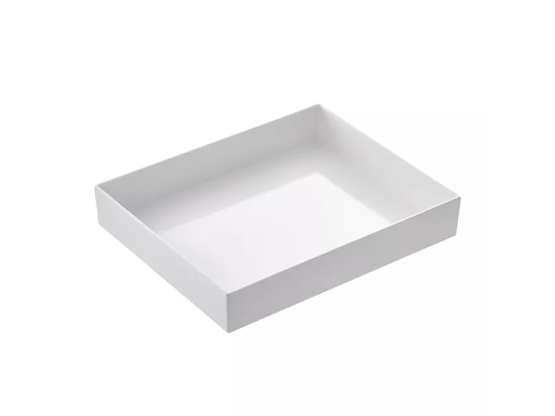 Vassoio in Melamina Venezia Leone - 32,5x26,5x6 cm - T8453 (Bianco)