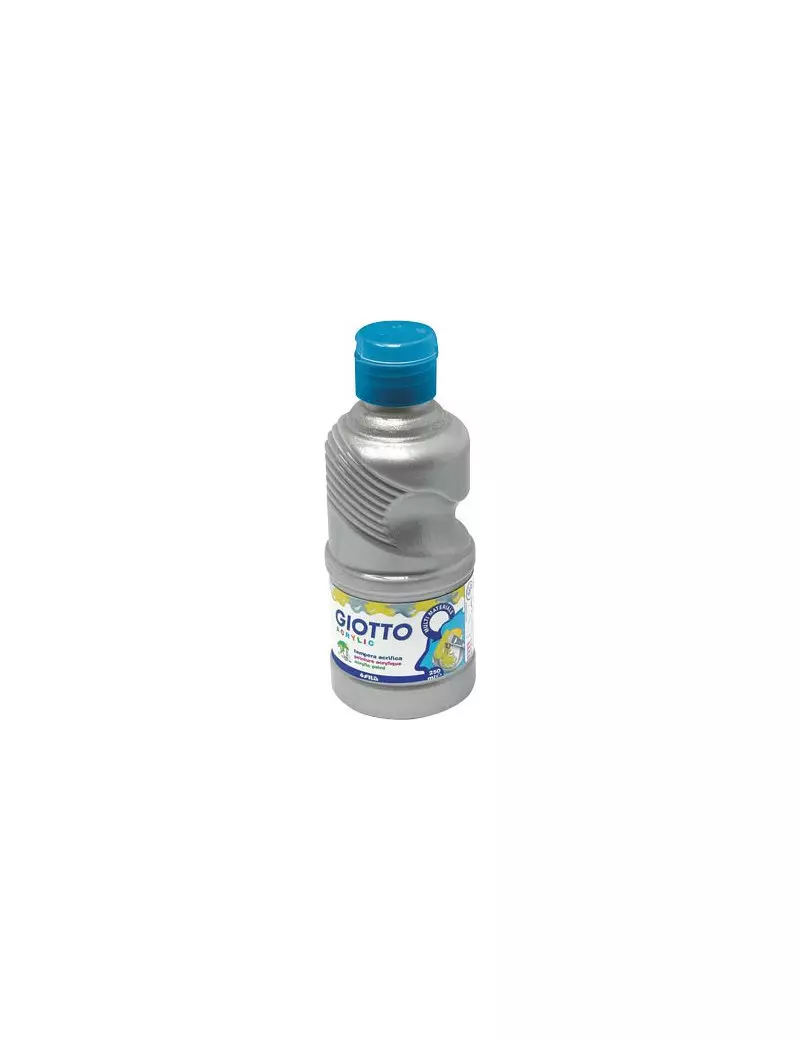 Tempera Acrilica Giotto - 250 ml (Argento)