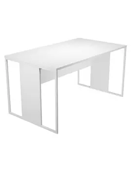Scrivania Lineare Essence Artexport - 160x80 cm - 413-3-AN (Bianco Gamba Bianco)