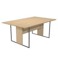 Scrivania Lineare Essence Artexport - 160x80 cm - 413-C-AF (Rovere Gamba Antracite)