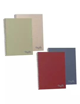 Quaderno Spiralato Crush Favini - A4 - Quadretti 5 mm senza Margini - A2958C4 (Assortiti Conf. 5)