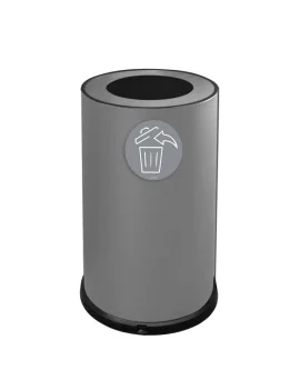 Contenitore per Raccolta Differenziata Stilcasa - 1 Scomparto - 100 Litri - 991/G (Grigio)