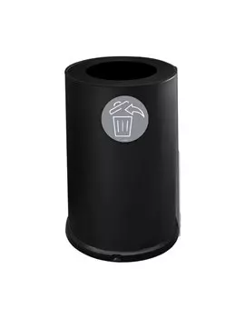 Contenitore per Raccolta Differenziata Stilcasa - 1 Scomparto - 100 Litri - 991/N (Nero)