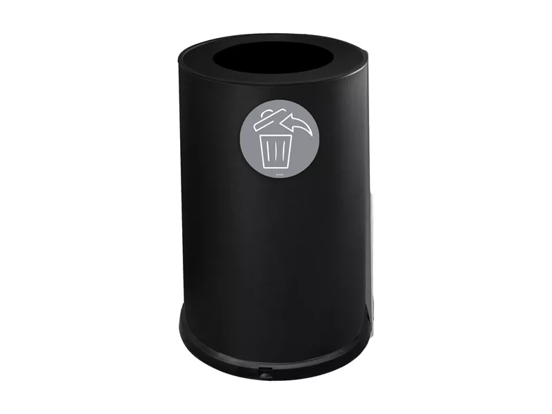 Contenitore per Raccolta Differenziata Stilcasa - 1 Scomparto - 100 Litri - 991/N (Nero)