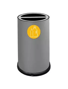 Contenitore per Raccolta Differenziata Stilcasa - 2 Scomparti - 100 Litri - 992/G (Grigio)