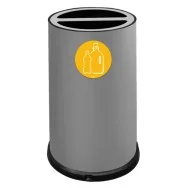 Contenitore per Raccolta Differenziata Stilcasa - 2 Scomparti - 100 Litri - 992/G (Grigio)