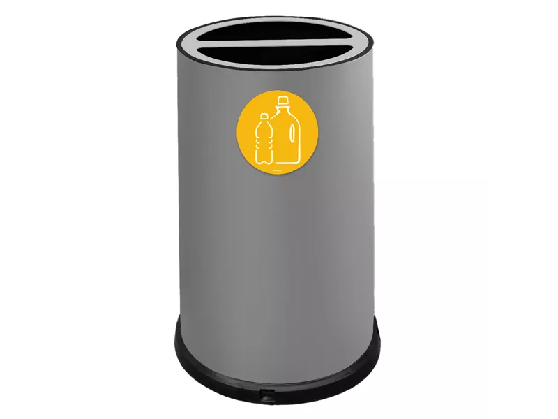 Contenitore per Raccolta Differenziata Stilcasa - 2 Scomparti - 100 Litri - 992/G (Grigio)
