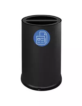 Contenitore per Raccolta Differenziata Stilcasa - 2 Scomparti - 100 Litri - 992/N (Nero)