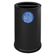 Contenitore per Raccolta Differenziata Stilcasa - 2 Scomparti - 100 Litri - 992/N (Nero)