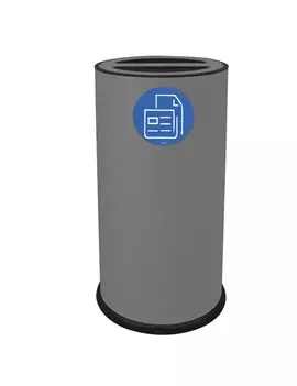Contenitore per Raccolta Differenziata Stilcasa - 2 Scomparti - 70 Litri - 872/G (Grigio)
