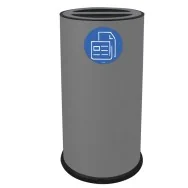 Contenitore per Raccolta Differenziata Stilcasa - 2 Scomparti - 70 Litri - 872/G (Grigio)