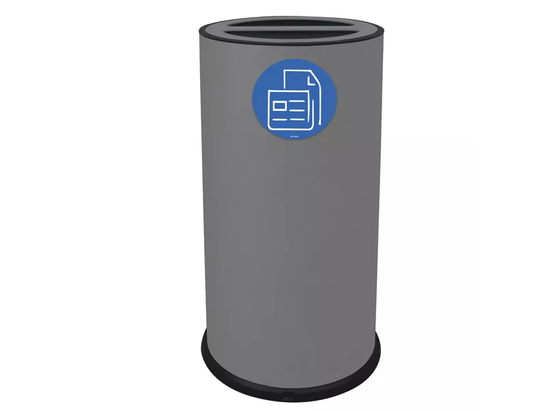 Contenitore per Raccolta Differenziata Stilcasa - 2 Scomparti - 70 Litri - 872/G (Grigio)