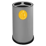 Contenitore per Raccolta Differenziata Stilcasa - 3 Scomparti - 100 Litri - 993/G (Grigio)