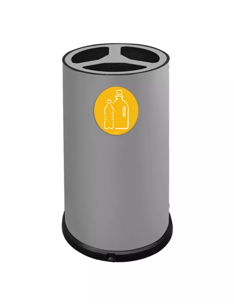 Contenitore per Raccolta Differenziata Stilcasa - 3 Scomparti - 100 Litri - 993/G (Grigio) Contenitore per Raccolta Differenziata Stilcasa - 3 Scomparti - 100 Litri - 993/G (Grigio)