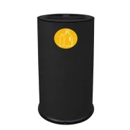 Contenitore per Raccolta Differenziata Stilcasa - 3 Scomparti - 70 Litri - 873/N (Nero)