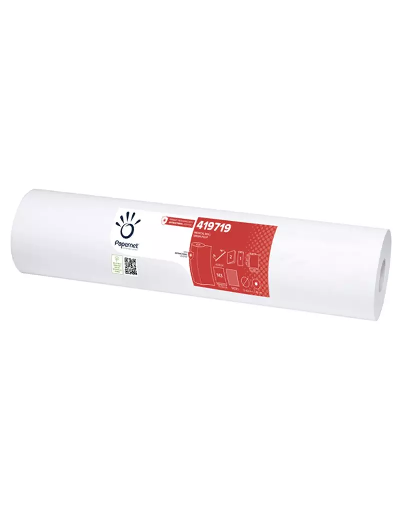 Lenzuolino Medico Defend Tech Papernet - 49,2 cm x 50 m - 419719 (Bianco Conf. 9) Lenzuolino Medico Defend Tech Papernet - 49,2 cm x 50 m - 419719 (Bianco Conf. 9)