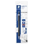 Portamine Graphite 778 Staedtler - 0,5 mm - con Astuccio Mine - 7785ABK25D (Nero Opaco)