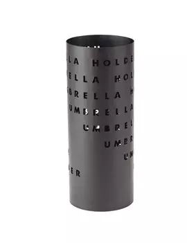 Portaombrelli in Metallo King Collection - 18x46 cm - P1817289 (Nero Fantasia Lettere)