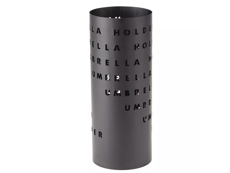 Portaombrelli in Metallo King Collection - 18x46 cm - P1817289 (Nero Fantasia Lettere)