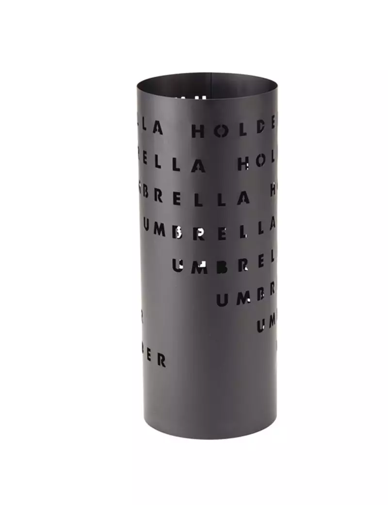 Portaombrelli in Metallo King Collection - 18x46 cm - P1817289 (Nero Fantasia Lettere) Portaombrelli in Metallo King Collection - 18x46 cm - P1817289 (Nero Fantasia Lettere)