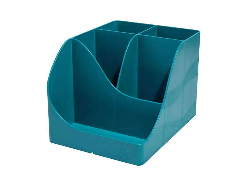 Portapenne Pen Wave Skandi Exacompta - 15,5x11,9x10,9 cm - 69534D (Blu Pacifico)