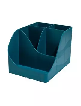 Portapenne Pen Wave NeoDeco Exacompta - 15,5x11,9x10,9 cm - 69528D (Blu Anatra)