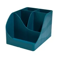 Portapenne Pen Wave NeoDeco Exacompta - 15,5x11,9x10,9 cm - 69528D (Blu Anatra)