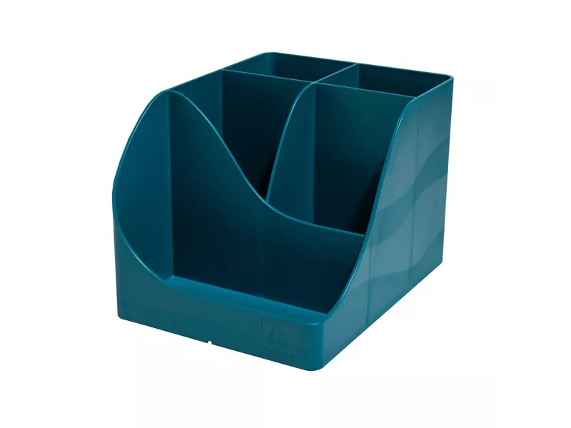 Portapenne Pen Wave NeoDeco Exacompta - 15,5x11,9x10,9 cm - 69528D (Blu Anatra)