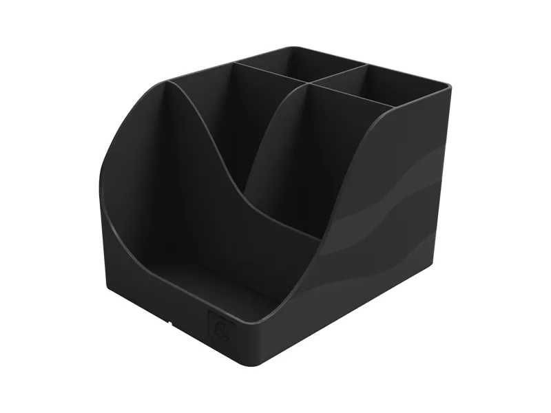 Portapenne Pen Wave NeoDeco Exacompta - 15,5x11,9x10,9 cm - 69514D (Nero)