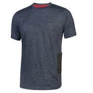 T-Shirt a Manica Corta Road U-Power - Taglia L - EY138DB-L (Blu Conf. 3)
