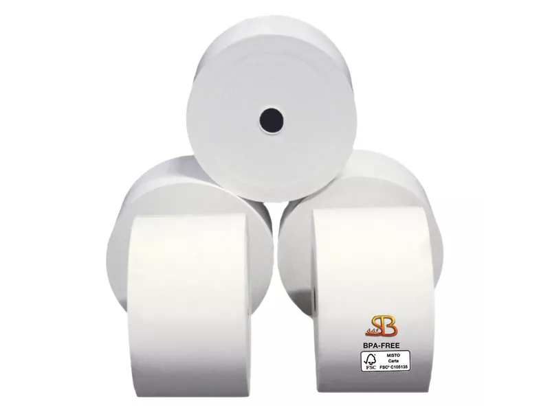 Rotolo Termico per Distributori Self Service Sabacart - 59,5 mm x 120 m - 3124059120G (Conf. 24)