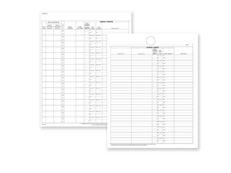 Registro Carico/Scarico Bovini Data Ufficio - 23 Pagine Numerate - 24,5x31 cm - DU138313000 (Conf. 2) Registro Carico/Scarico Bovini Data Ufficio - 23 Pagine Numerate - 24,5x31 cm - DU138313000 (Conf. 2)