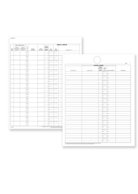 Registro Carico/Scarico Bovini Data Ufficio - 23 Pagine Numerate - 24,5x31 cm - DU138313000 (Conf. 2)