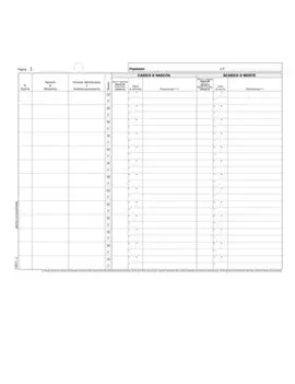 Registro Carico/Scarico Equidi Data Ufficio - 46 Pagine Numerate - 24,5x31 cm - DU138211000 (Conf. 2)