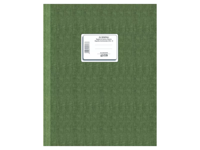 Registro Carico/Scarico Oli Minerali Data Ufficio - 49 Pagine - 24,5x31 cm - DU1366A0000 (Conf. 2)