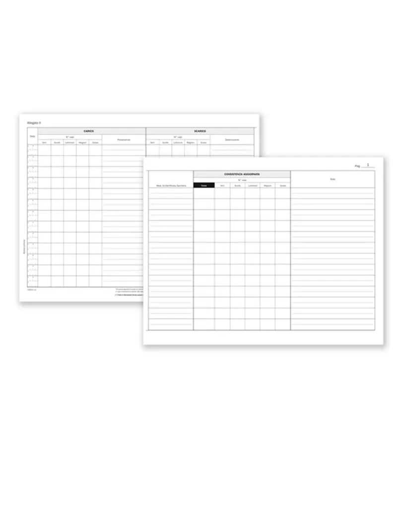 Registro Carico/Scarico Suini Data Ufficio - 23 Pagine Numerate - 24,5x31 cm - DU138311000 (Conf. 2) Registro Carico/Scarico Suini Data Ufficio - 23 Pagine Numerate - 24,5x31 cm - DU138311000 (Conf. 2)