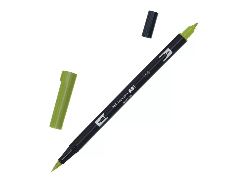 Pennarello Dual Brush Tombow - PABT-158 (Dark Olive Conf. 6) Pennarello Dual Brush Tombow - PABT-158 (Dark Olive Conf. 6)