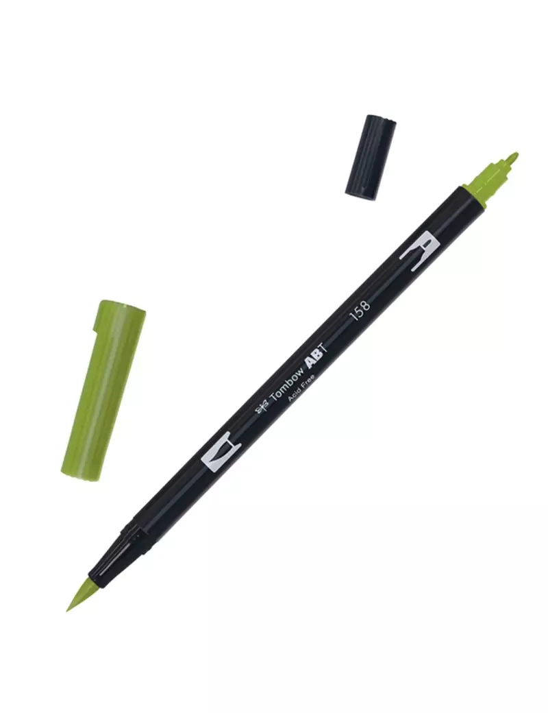 Pennarello Dual Brush Tombow - PABT-158 (Dark Olive Conf. 6) Pennarello Dual Brush Tombow - PABT-158 (Dark Olive Conf. 6)