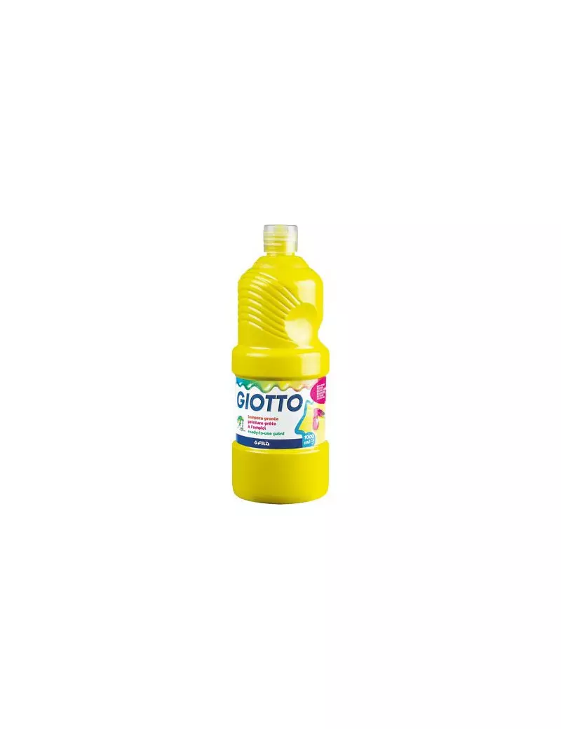 Tempera Pronta Giotto - 1000 ml (Giallo Primario)