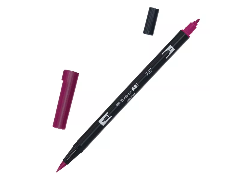 Pennarello Dual Brush Tombow - PABT-757 (Port Red Conf. 6)