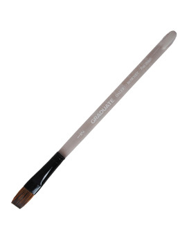 Pennello in Pelo di Pony Graduate Daler-Rowney - Punta Piatta Quadrata - n. 3/4 - Manico Corto - D212159075 (Conf. 6)