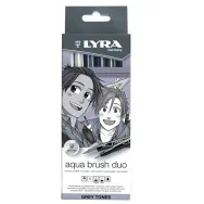 Pennarello Aqua Brush Duo Lyra - L6521063 (Scala di Grigio Conf. 6)